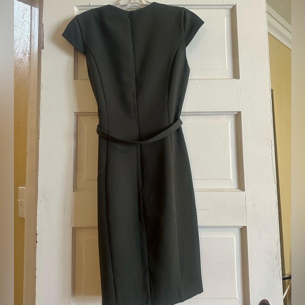 Green work dress
